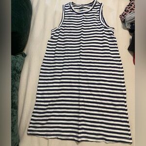 Old Navy, Navy and White Stripped Dress, medium